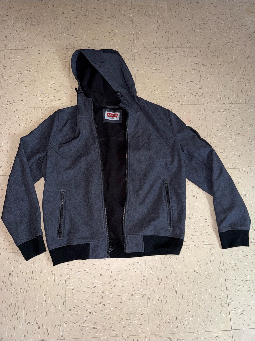 Levis Men gray jacket. Size M